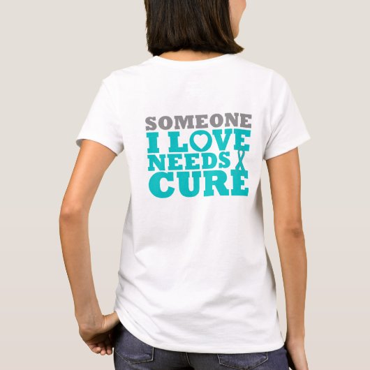硬皮症は誰かI愛治療を必要とします Tシャツ (裏面)