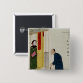 硬貨のために頼んでいる立派な人 缶バッジ (正面&裏面)