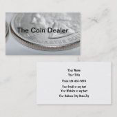 硬貨のコレクターおよびディーラー 名刺 (正面/裏面)