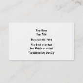 硬貨のコレクターおよびディーラー 名刺 (裏面)