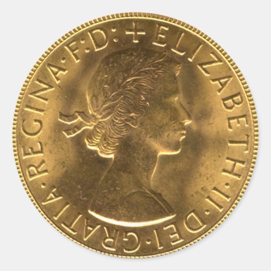 硬貨のテンプレート ラウンドシール (正面)