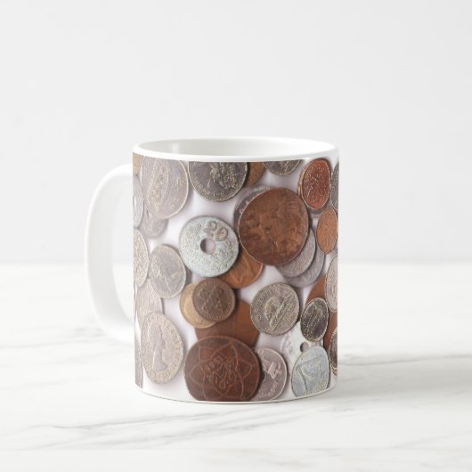 硬貨のマグ コーヒーマグカップ (正面左)
