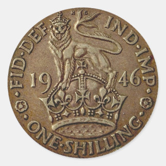 硬貨1 ラウンドシール