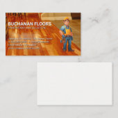 硬質木材の床 | タイル | 元請負人 名刺 (正面/裏面)