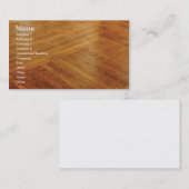 硬質木材の床 名刺 (正面/裏面)
