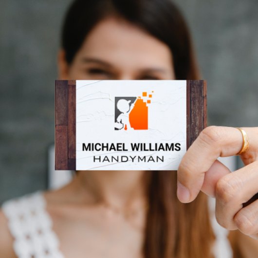 硬質木材の床 | Spackle |手書きロゴ 名刺