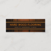 硬質木材の木製の床フローリング木製カードテンプレート スキニー名刺 (正面)