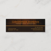 硬質木材の木製の床フローリング木製カードテンプレート スキニー名刺 (裏面)