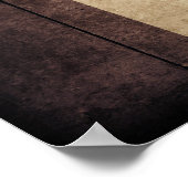 硬質木材アイオワ州旗 ポスター (角)