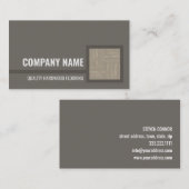 硬質木材フローリングサービス木製タイルカード 名刺 (正面/裏面)