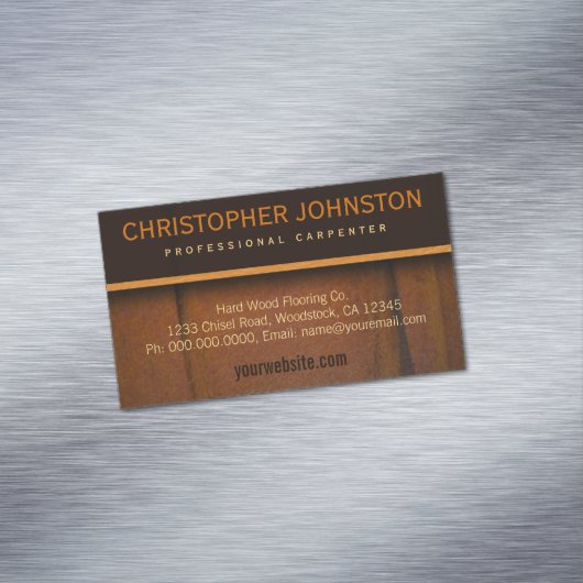 硬質木材フローリングフェイク木製名刺マグネット マグネット名刺 (インサイチュ)
