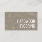 硬質木材フローリング木工品パターンデザイン 名刺 (正面)