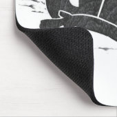 硬鱗魚類ガーパイク属のサーフボード マウスパッド (コーナー)