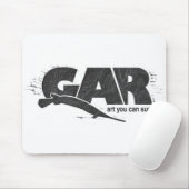 硬鱗魚類ガーパイク属のサーフボード マウスパッド (マウス)