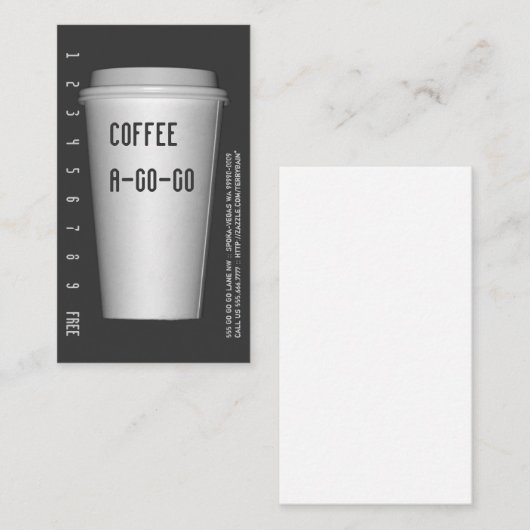 碁打ちに行く ロイヤリティカード (正面/裏面)