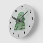 碍子時計 ラウンド壁時計 (傾斜)