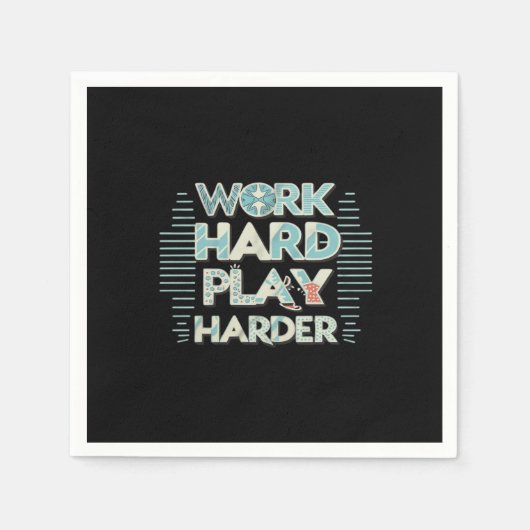 碑文工事懸命遊懸命クラシック スタンダードカクテルナプキン (正面)