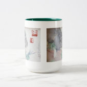 碧玉バニーのツートーンマグ-緑 ツートーンマグカップ (中央)