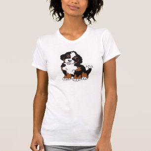 碧玉子犬のアメリカの服装の女性のTシャツ Tシャツ