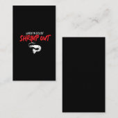 確かでない時はエビのギフトのJiu Jitsuのエビ 名刺 (正面/裏面)