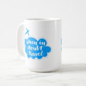 確かでない時は旅行雲 コーヒーマグカップ (正面左)