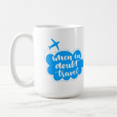 確かでない時は旅行雲 コーヒーマグカップ (左)