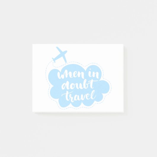 確かでない時は旅行雲 ポストイット (正面)