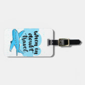 確かでない時は旅行 ラゲッジタグ (正面横)