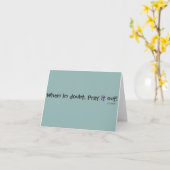 確かでない時は、それを祈って下さい! 信頼Notecardを持って下さい カード (黄色い花)