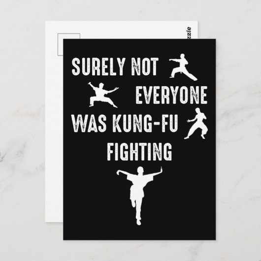 確かに全員がカンフーの戦いをしていたわけではない ポストカード (正面/裏面)