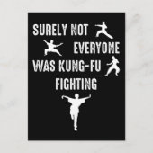 確かに全員がカンフーの戦いをしていたわけではない ポストカード (正面)