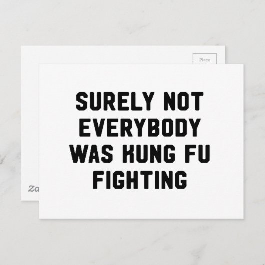 確かに皆がkungのfuの戦いではなかったです ポストカード (正面/裏面)