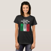 確かに試せるが私はイタリアイタリアン国旗Hだ Tシャツ (正面フル)