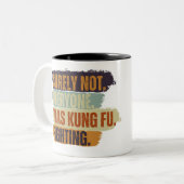 確かに誰もがカンフーファイティングヴィンテージ ツートーンマグカップ (正面左)