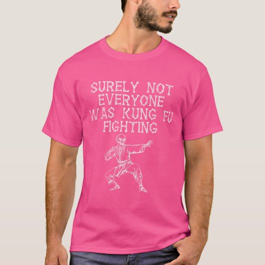確かに誰もがカンフー戦いおもしろいSke Tシャツ (正面)