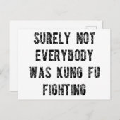 確かに誰もがカンフー戦っていたわけではない ポストカード (正面/裏面)