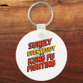 確かに誰もがカンフー戦の空手Mだった キーホルダー (正面)