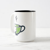 確かに!ここに茶の詳細な説明がある ツートーンマグカップ (正面左)