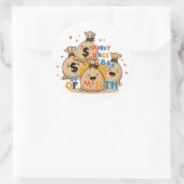 確かに、ここにTシャツのデザインの ラウンドシール (バッグ)