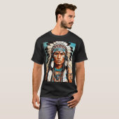 確かに！以下はアメリカ先住民の説明 Tシャツ (正面フル)