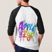 確かに、文字「Appl」のTシャツデザインがある Tシャツ (裏面)