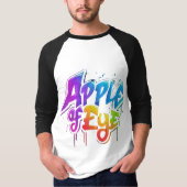 確かに、文字「Appl」のTシャツデザインがある Tシャツ (正面)
