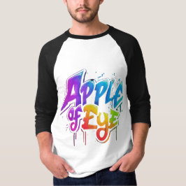 確かに、文字「Appl」のTシャツデザインがある Tシャツ
