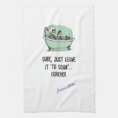 確か離れに浸す…永遠おもしろい キッチンタオル (縦)