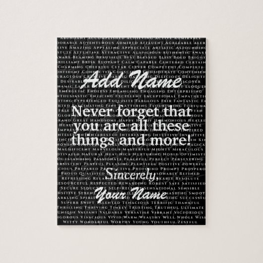 確カスタム認する語前向きの追加jigsaw ジグソーパズル (縦)