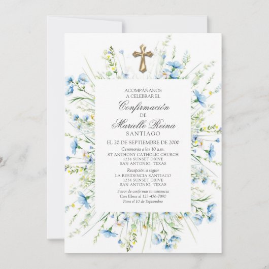 確スペインの認 招待状 (正面)