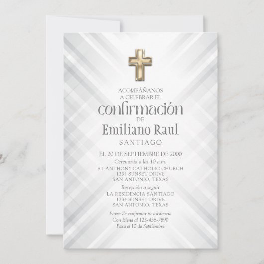 確スペインの認 招待状 (正面)