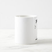 確信のロゴのマグのROBの上昇 コーヒーマグカップ (中央)