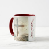 確信の巡礼 – 信仰と永遠の共生 マグカップ (正面左)