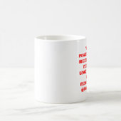 確信を越えて強力 コーヒーマグカップ (中央)